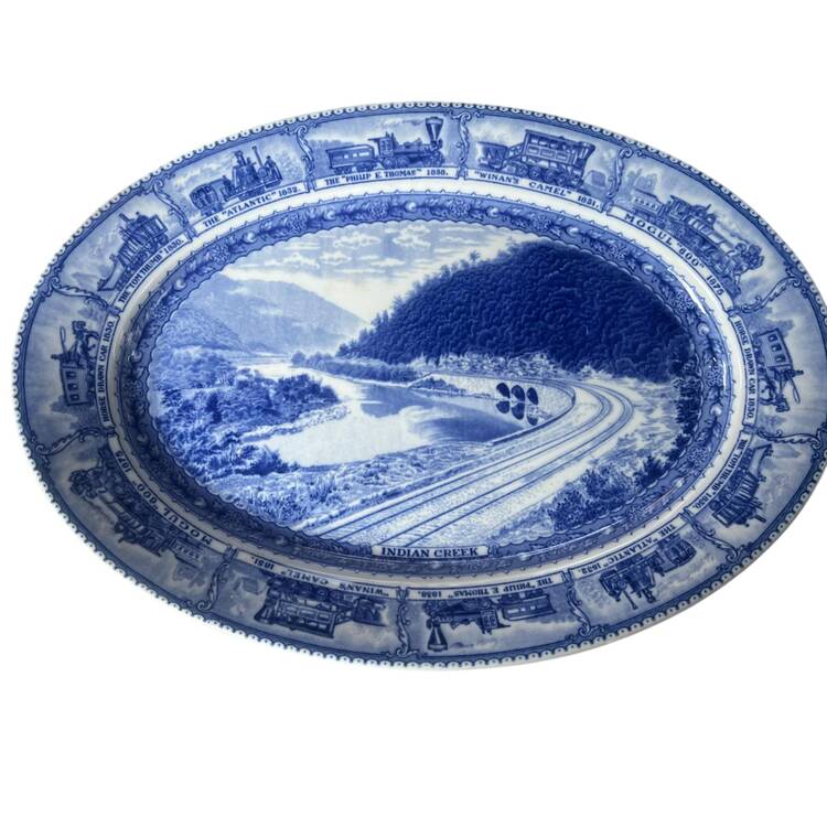 Baltimore & Ohio Railroad 15" Oval Serving Platter