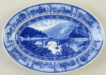 Baltimore & Ohio Railroad 11" Oval Serving Platter
