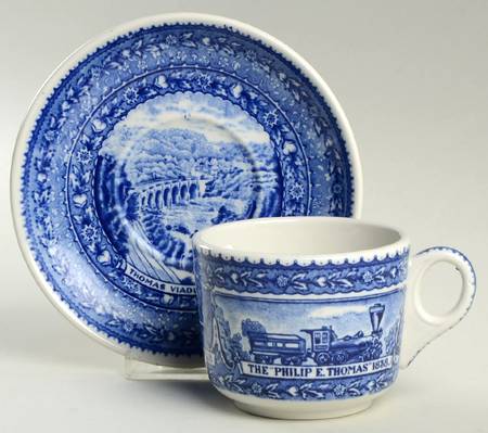 Baltimore & Ohio Railroad Flat Cup & Saucer Set