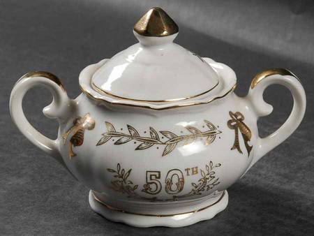 Anniversary Mini Sugar Bowl & Lid