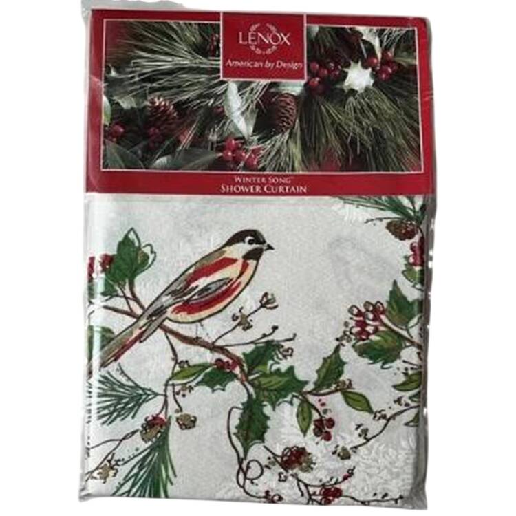 Winter Song 72" X 72" Cloth Shower Curtain