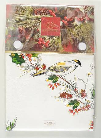 Winter Song 60" X 84" Oblong Tablecloth