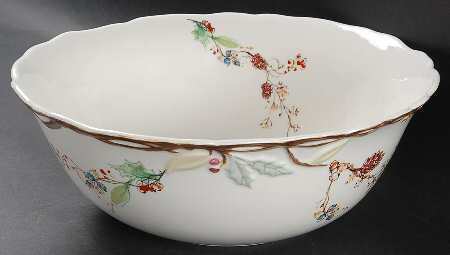 Winter Song 10" Sculpted Round Bowl