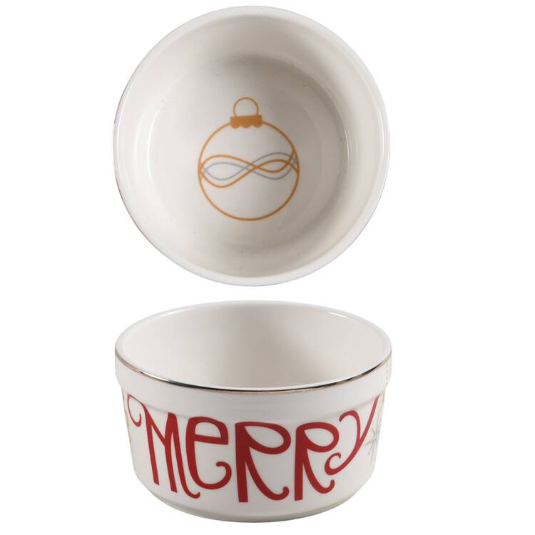 Eat Drink Be Merry Dip Bowl (for Dip and Spreader)