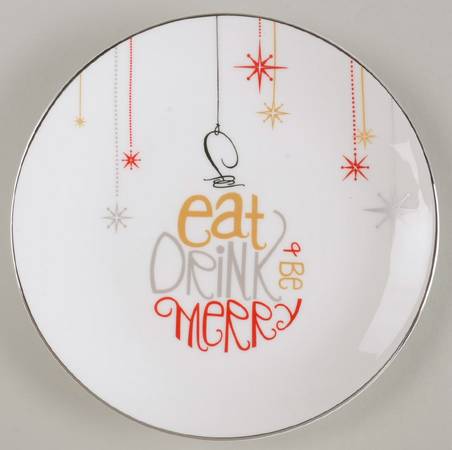 Eat Drink Be Merry Dessert/Pie Plate