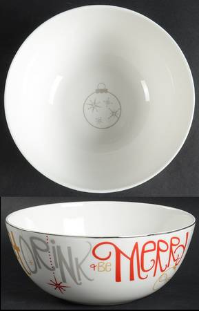 Eat Drink Be Merry Small Serving Bowl