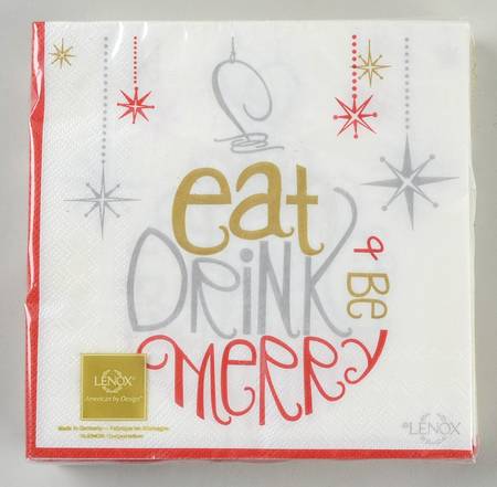 Eat Drink Be Merry Package of Paper Luncheon Napkins
