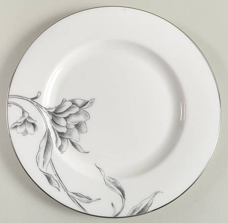 Floral Illustrations Salad Plate