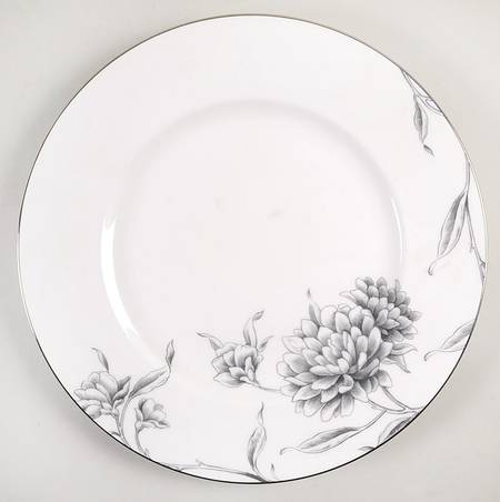 Floral Illustrations Accent Luncheon Plate
