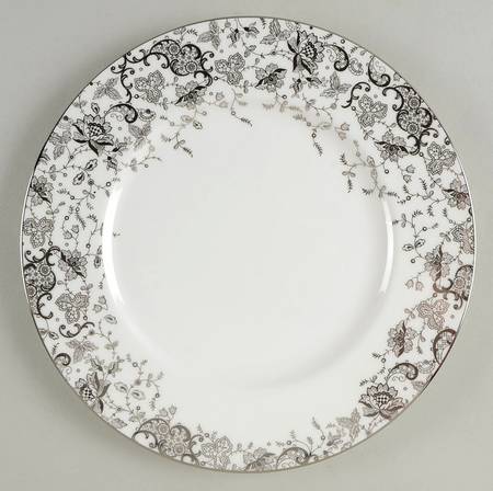 French Lace Accent Luncheon Plate