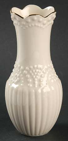Ivory Beaded 5" Vase
