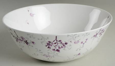Watercolor Amethyst 9" Round Serving Bowl