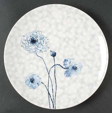 Watercolor Indigo Blue Salad Plate