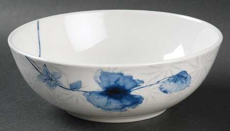 Watercolor Indigo Blue Soup/Cereal Bowl