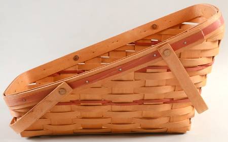 Baskets Large Vegetable Basket with Red Accent