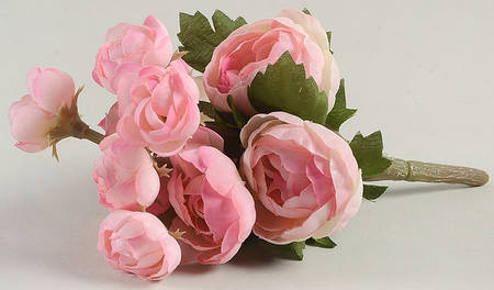 Baskets Peony Silk Flowers for Miniature Basket