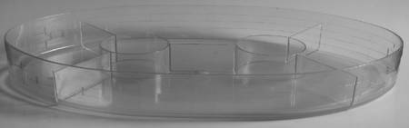 Baskets Divided Protector for Oval Serving Tray