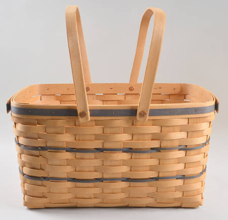 Baskets (2 Handle) Blue Weave Large Market Basket