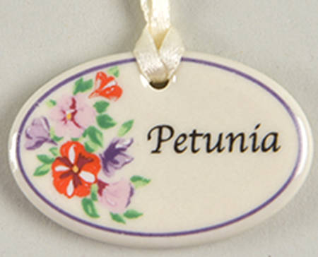 Baskets Petunia Tie-On Charm for Miniature Basket