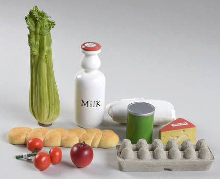 Baskets Resin Grocery Filler for Miniature Market Basket