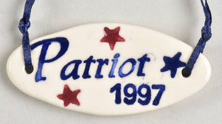 Baskets 1997 Patriot Tie-On Charm for Basket