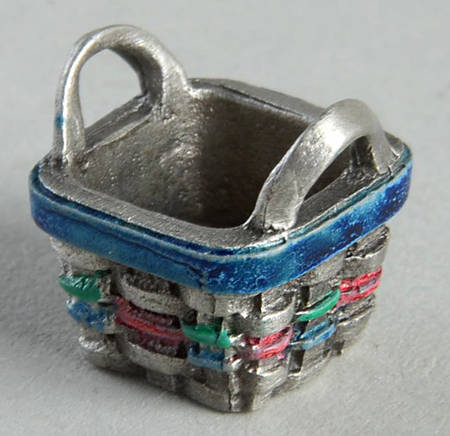 Baskets 1998 Basket Shape Charm Tie-On