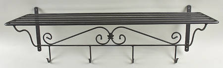 Baskets Metal Wall Shelf