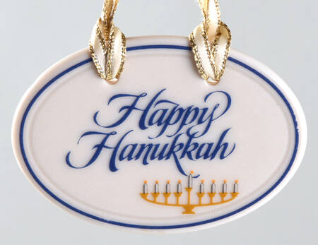 Baskets 1995 Happy Hanukkah Tie-On Charm for Basket by Longaberger
