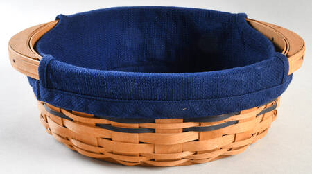 Baskets Round Serving Basket & Liner by Longaberger