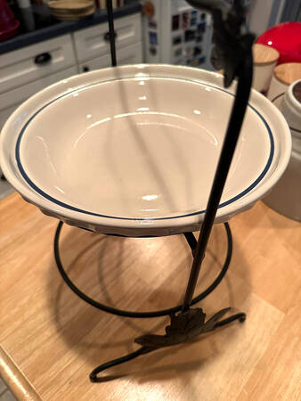 Baskets Two (2) Tier Pie Server Metal Stand