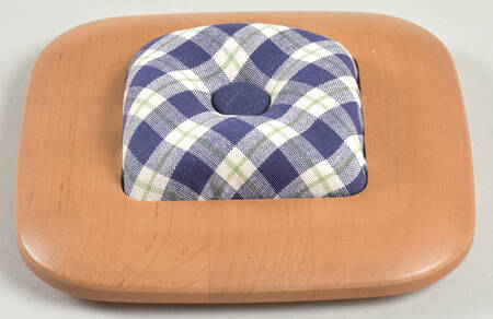 Baskets Pincushion Lid for Blue Ribbon Mending Basket
