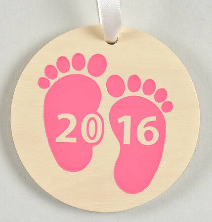 Baskets Pink Baby Tie-On Charm for Basket by Longaberger