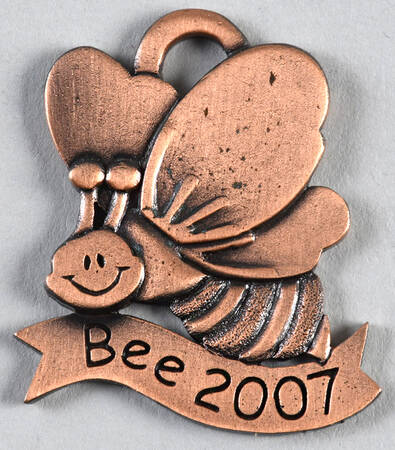 Baskets 2007 Bee (Bee Shape) Tie-On Charm