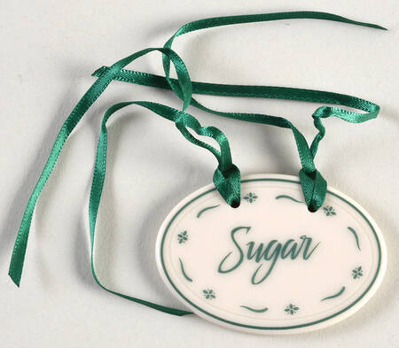 Baskets "Sugar" Heritage Green Tie-On Charm for Basket by Longaberger