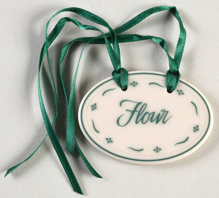 Baskets "Flour" Heritage Green Tie-On Charm for Basket by Longaberger