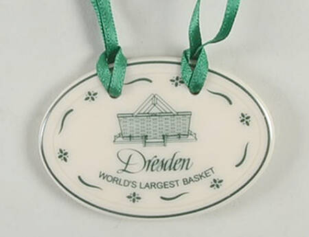 Baskets Dresden World's Largest Basket Charm Tie-On