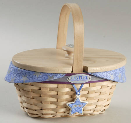 Baskets 5pc Century Cel. Basket(Lid,Liner,Protector&Charm)