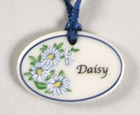 Baskets Daisy Tie-On Charm for Miniature Daisy Basket