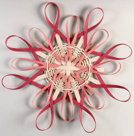 Baskets Ribbon Wreath (Basketweave) by Longaberger