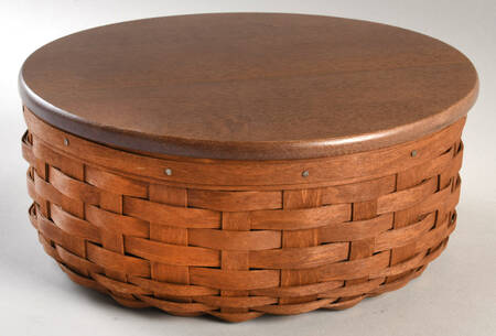 Baskets 9" Round Keeping Basket with Lid, Liner & Protector w/Lid