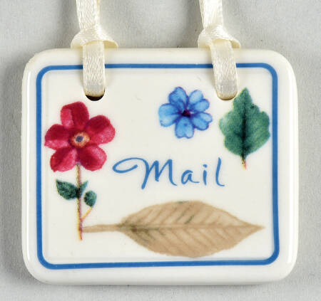 Baskets "Mail" Botanical Fields Basket Charm Tie-On by Longaberger