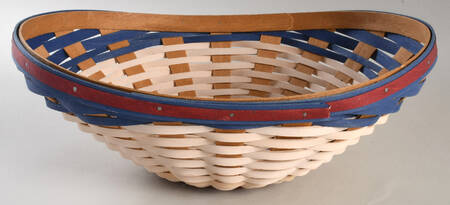 Baskets American Celebration Swoop Bowl Basket by Longaberger
