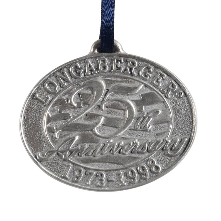 Baskets 25th Anniversary Pewter Tie-On for Basket