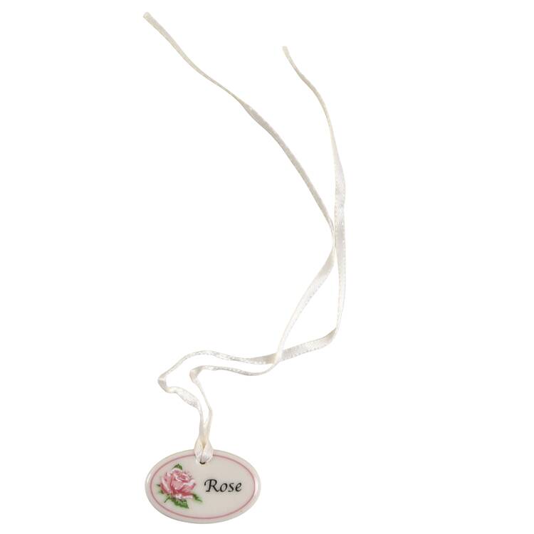 Baskets Rose Tie-On Charm for Miniature Basket