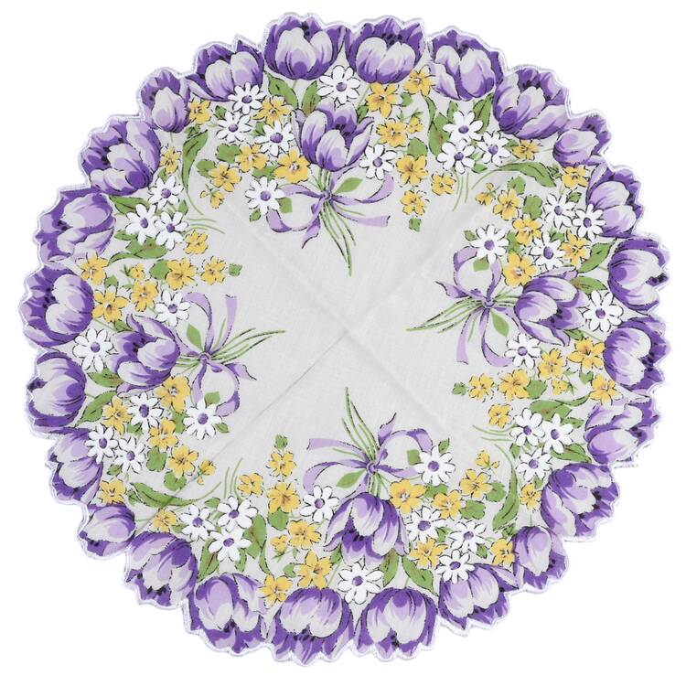 Baskets Handkerchief Liner for Crocus Basket by Longaberger