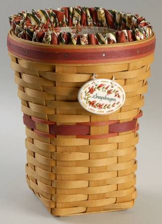Baskets Snapdragon Basket W/Liner,Protector(No Lid)&Charm