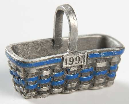 Baskets 1993 Basket Shape Charm Tie-On
