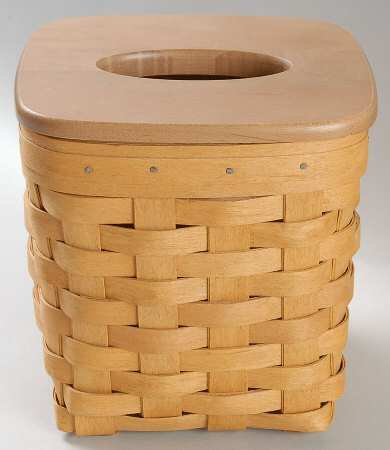 Baskets Tall Tissue Basket & Lid