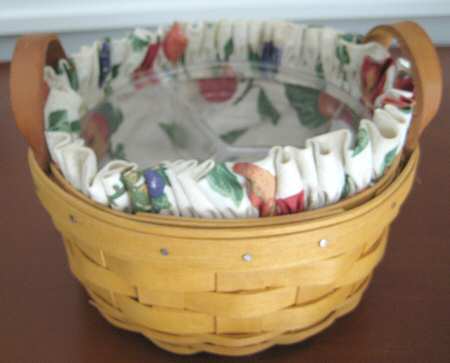 Baskets Button Basket & Liner w/ Divided Protector