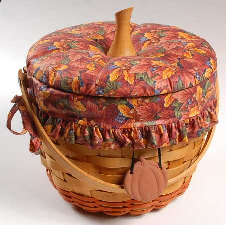 Baskets 5pc Pumpkin Basket (Lid,Liner,Protector & Charm)